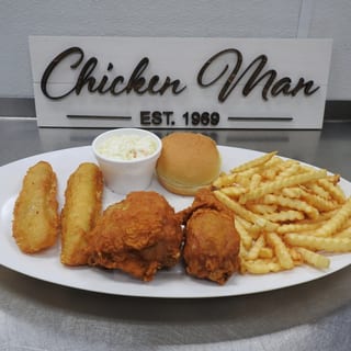 Chicken & Beer Battered Cod Dinner