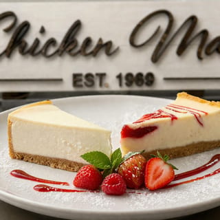 Strawberry Swirl Cheesecake